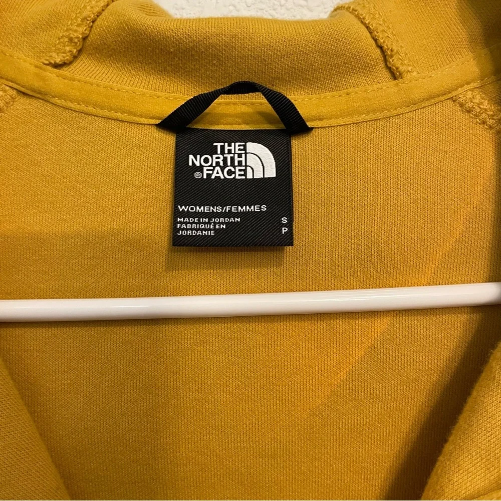 The North Face Mustard Yellow Zip Hoodie Jacket Women Small Outdoor - Picture 6 of 14